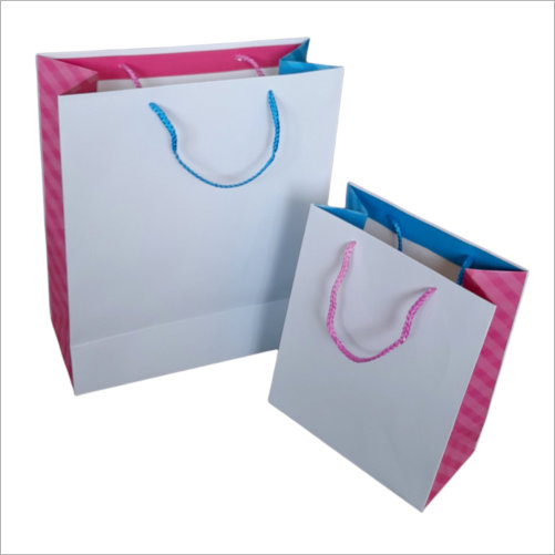 Sacos de papel premium asa cordão